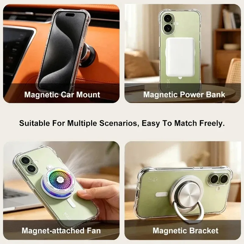Skinlee phone protective case Oneplus Turbo 6V magnetic design transparent airbag Oneplus Nord CE6 Turbo 6V model back cover