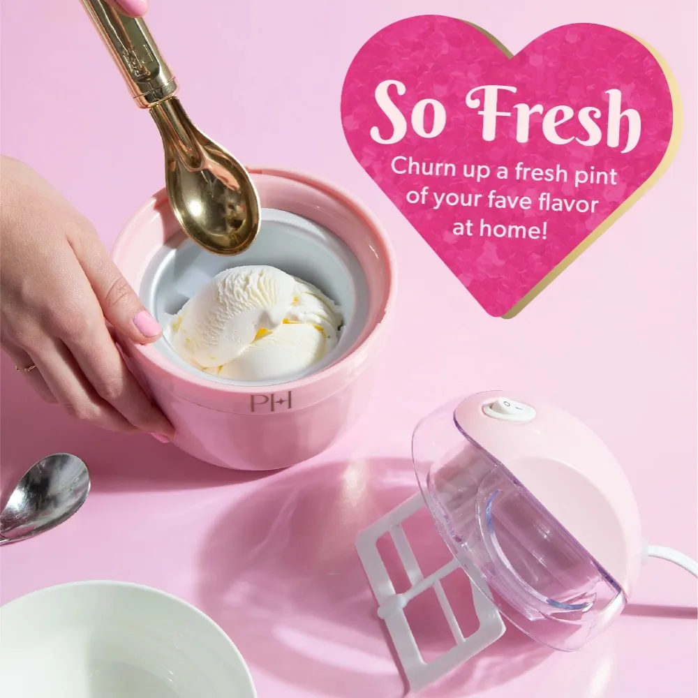 Mini maszyna do lodów różowa