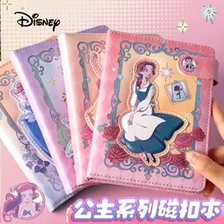 Disney Snow White Handbook Notebook Princess Image Magnetic Clasp Notebook Cute Girl Heart Handbook Notepad