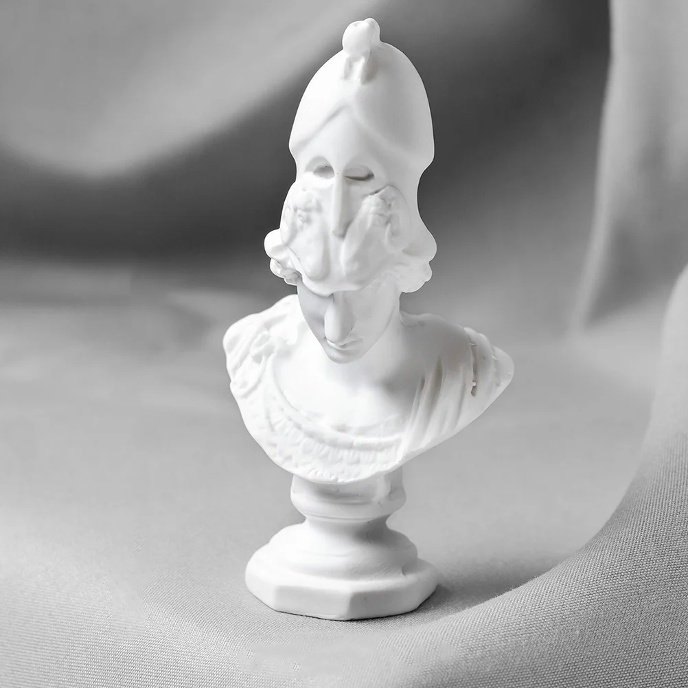 Athena Plaster Sculpture Home Decor Bust Greek God Statue Sketch Practice Model Classical Household Resin