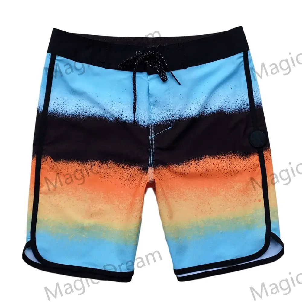 2024 Jun Summer New Waterproof Beach Shorts Men Phantom Bermuda Board Shorts Swim Quick Dry Casual Diving Surfwear Plus Swimwear