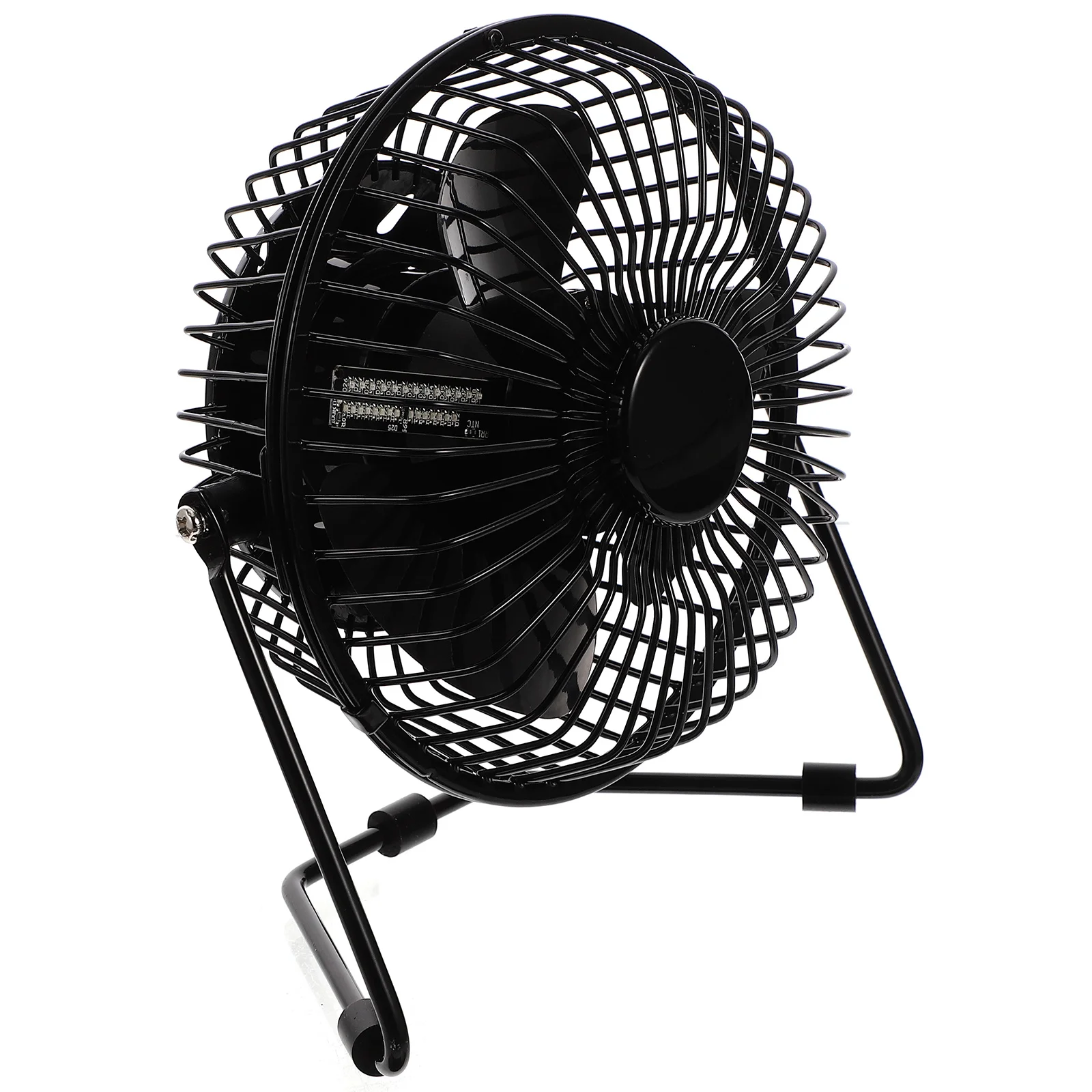 Mini USB LED Klok Koelventilator Draagbare Metalen Temperatuurweergave voor Thuis Bureau Gebruik USB Fan LED Klok Bureau