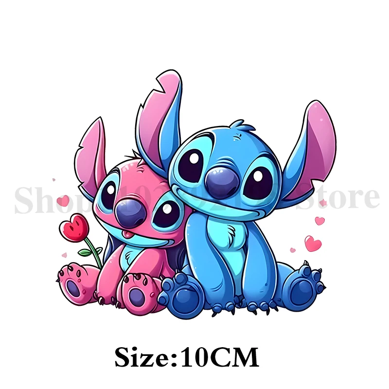 Lilo & Stitch UV DTF Transfer Sticker for Water Bottle 16oz Glass Cup Wraps Transfer Sticker Stitch Disney DIY Adhesive Stickers