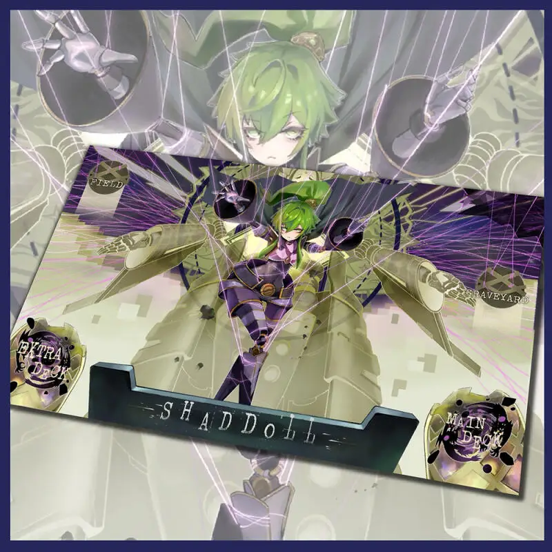 

Ю-Ги-О! Коврик для мыши и клавиатуры El Shaddoll Winda DIY, самодельный, в стиле аниме, для игровых карт, резиновый, 600*350*2 мм