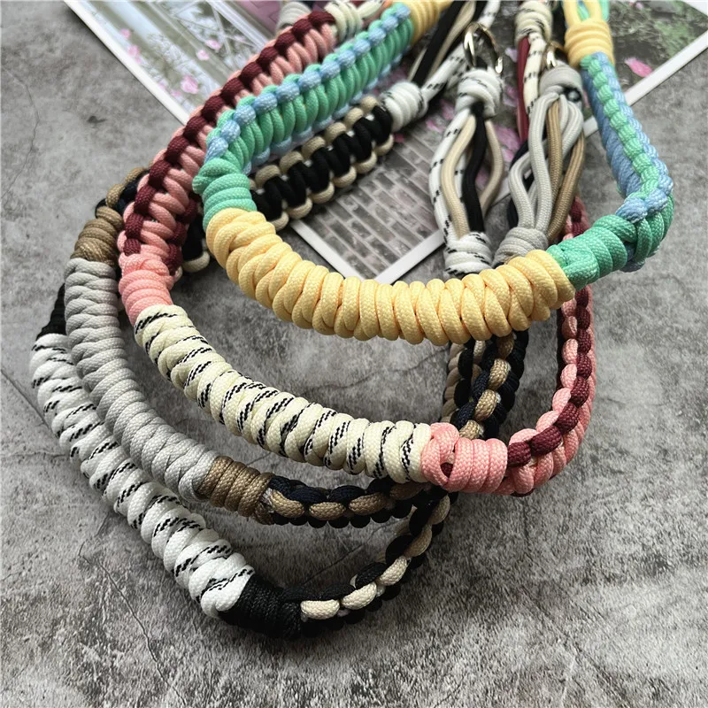 Smartphone Shoulder Strap Colorful Bag Strap Braided Bag Body Kit Handwoven Lanyard Universal Accessories Chain Underarm String