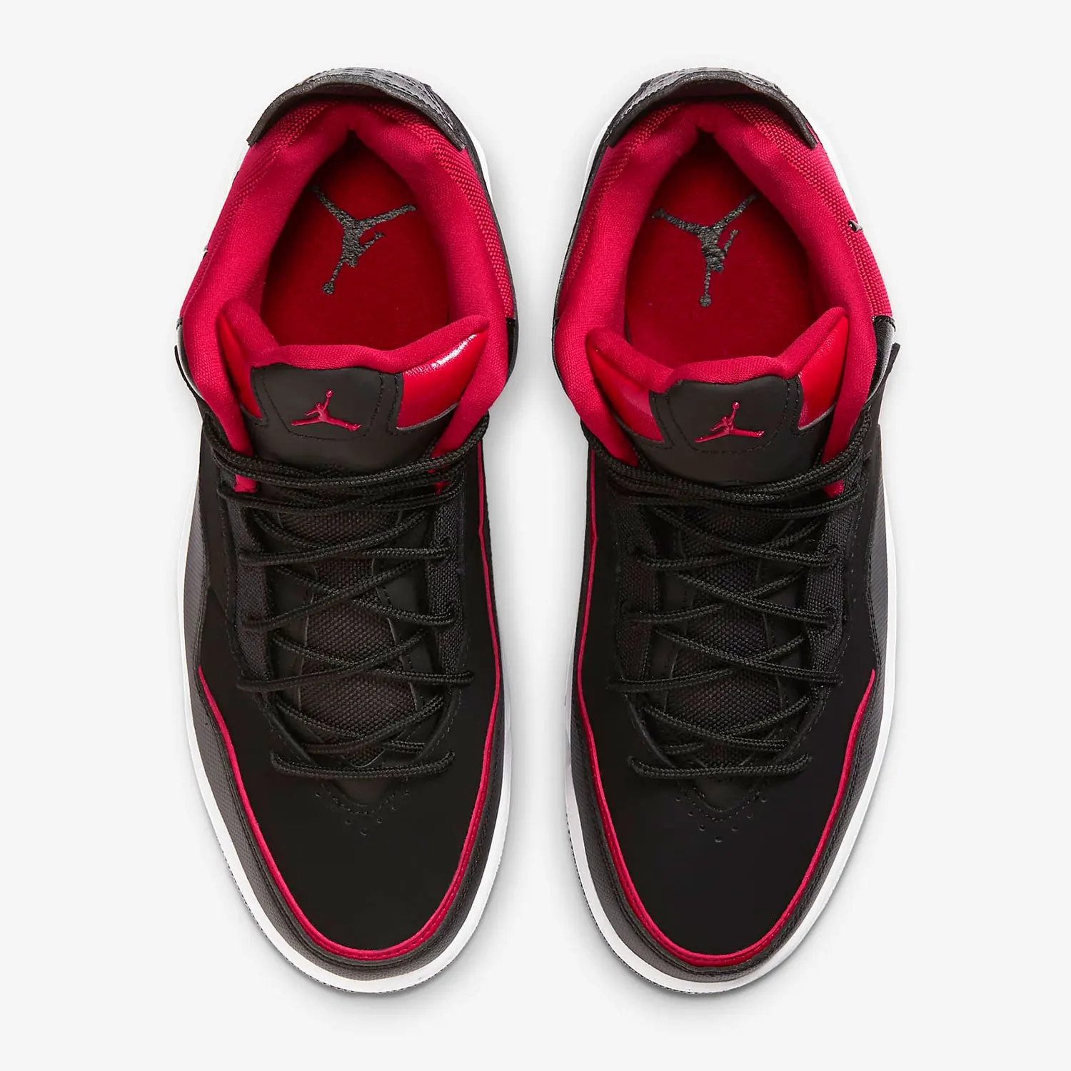 Nike Jordan Courtside 23 Sepatu Basket Pria AJ23 Berbantalan Udara AR1000-006 Sepatu Kasual Tahan Aus Anti-selip Hitam Merah