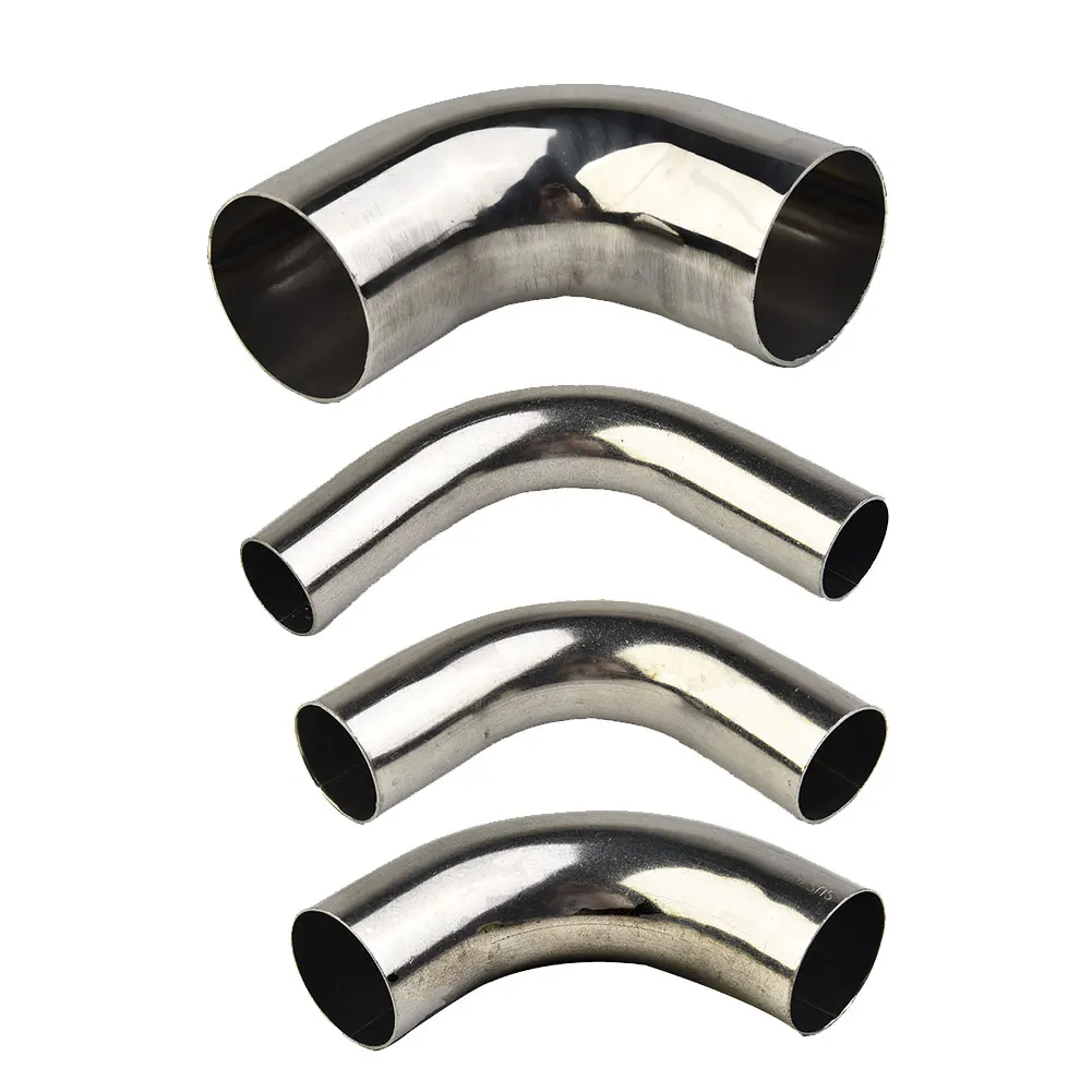 Mandrel Bend Elbow Stainless Steel Elbow 90 Degree 90° Replacement Silver 304 Stainless Steel Accessory Exhaust