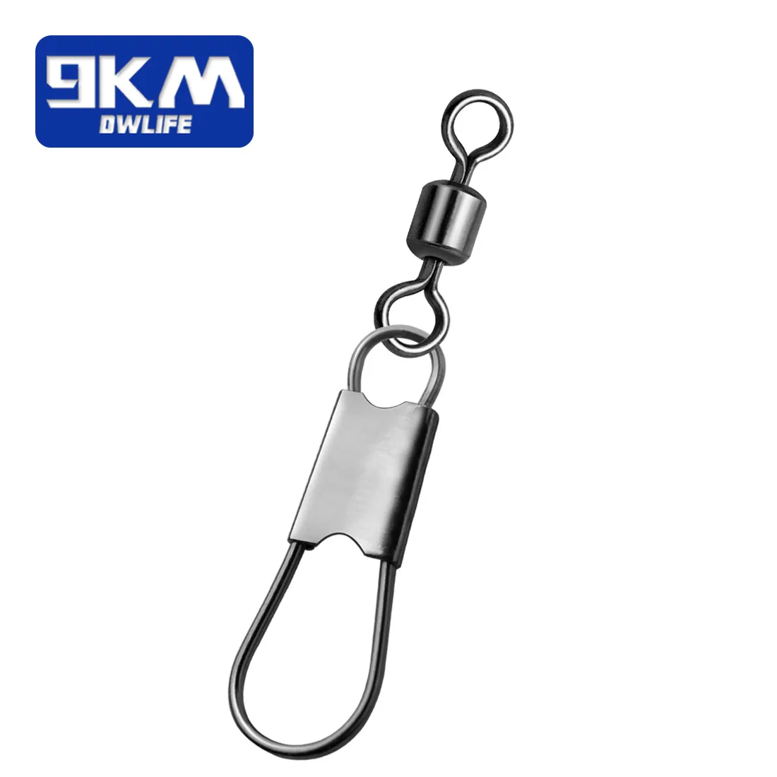 9KM 50-200 Peças Giradores de Pesca com Snap Interlock de Aço Inoxidável para Água Salgada