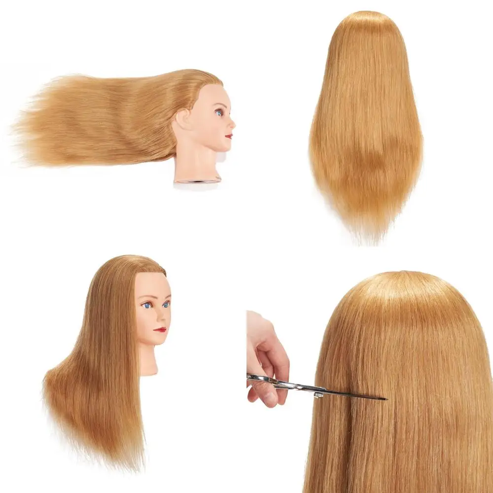 

24-26 Inch Full Human Hair Cosmetology Training Mannequin with Neck Clamp