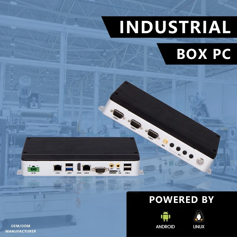 Box Pc i5 Ipctech Qiyang Fanless Industry Mini Box Pc Embedded Computer Support Customization Aluminium Alloy Mini Pcs OEM/ODM