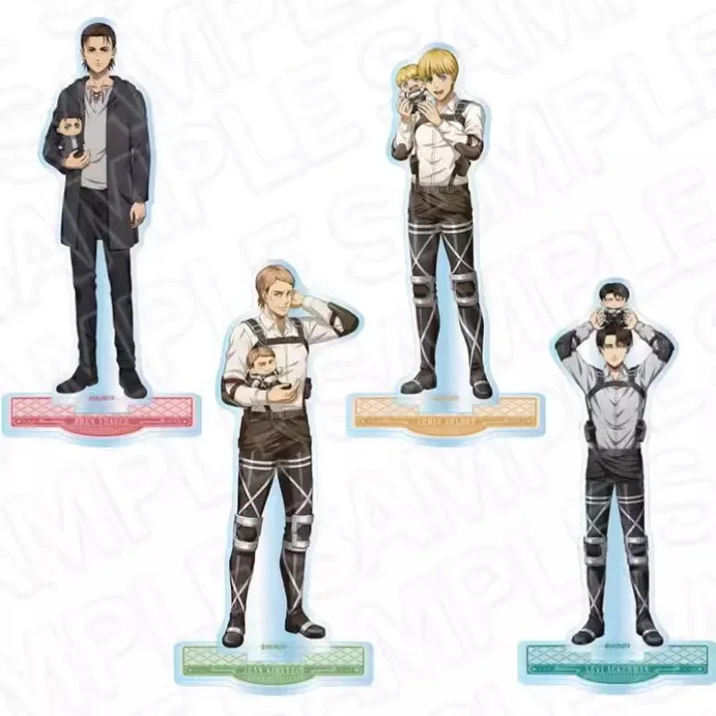 Attack On Titan Game Levi Ackerman Jean Kirstein Eren Yeager Armin Arlert Acrylic Stand Doll Anime Figure Model Plate