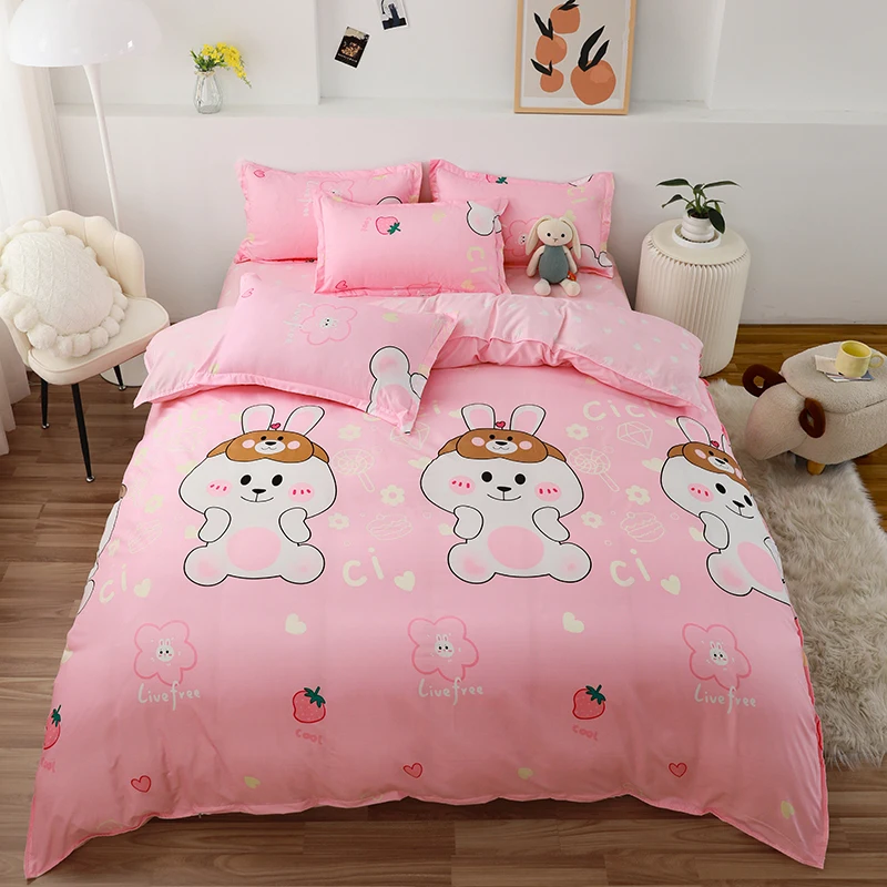 4-piece bedding set comforter set Soft and comfortable  for be suited to four seasons Suitable for the room dormitory