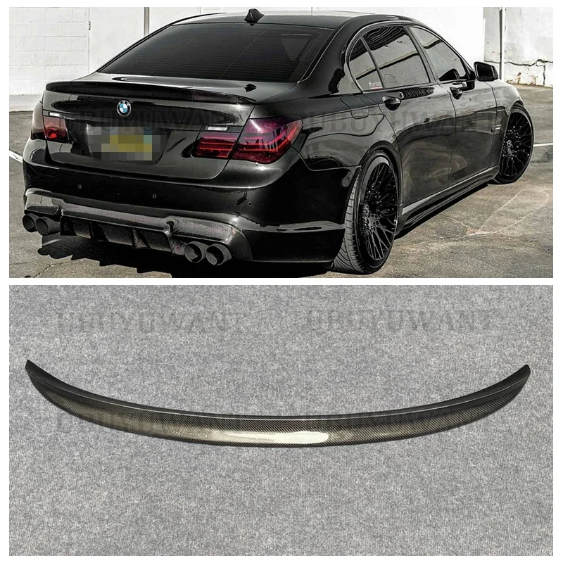 

For BMW 7 Series F01 Spoiler 2008--2014 Year Sedan Glossy Black Carbon Fiber Rear Spoiler And Roof Spoiler Accessories Body Kit