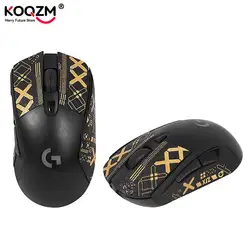 Cinta de agarre para ratón, pegatinas antideslizantes hechas a mano, pegatina absorbente de sudor, piel de lagarto, ForLogitech G403, G603, G703