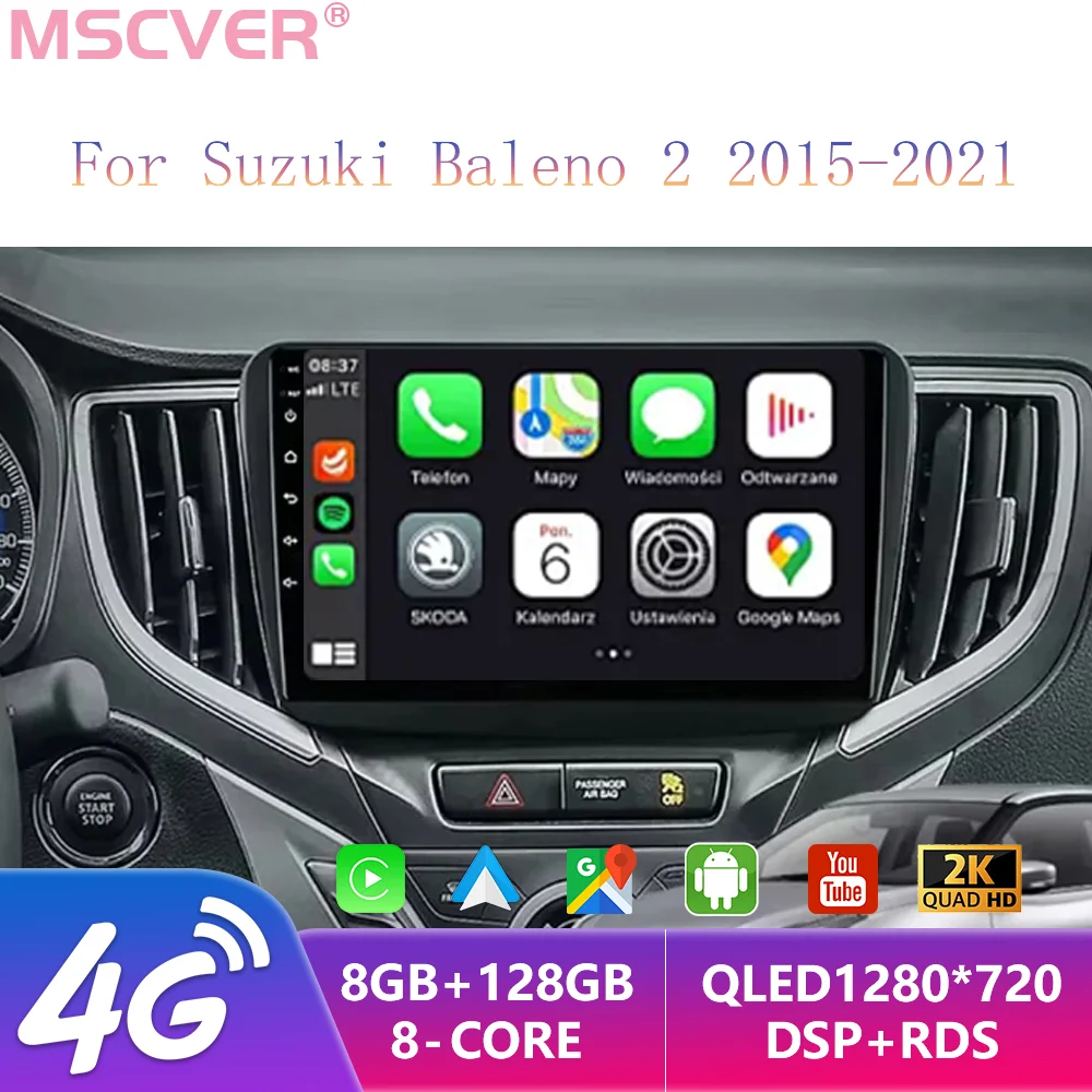

2016 2017 2018 2019 2020 2021 Android 14 for Suzuki Baleno GPS Screen Support Camera Carplay Car Multimedia Radio Video Player