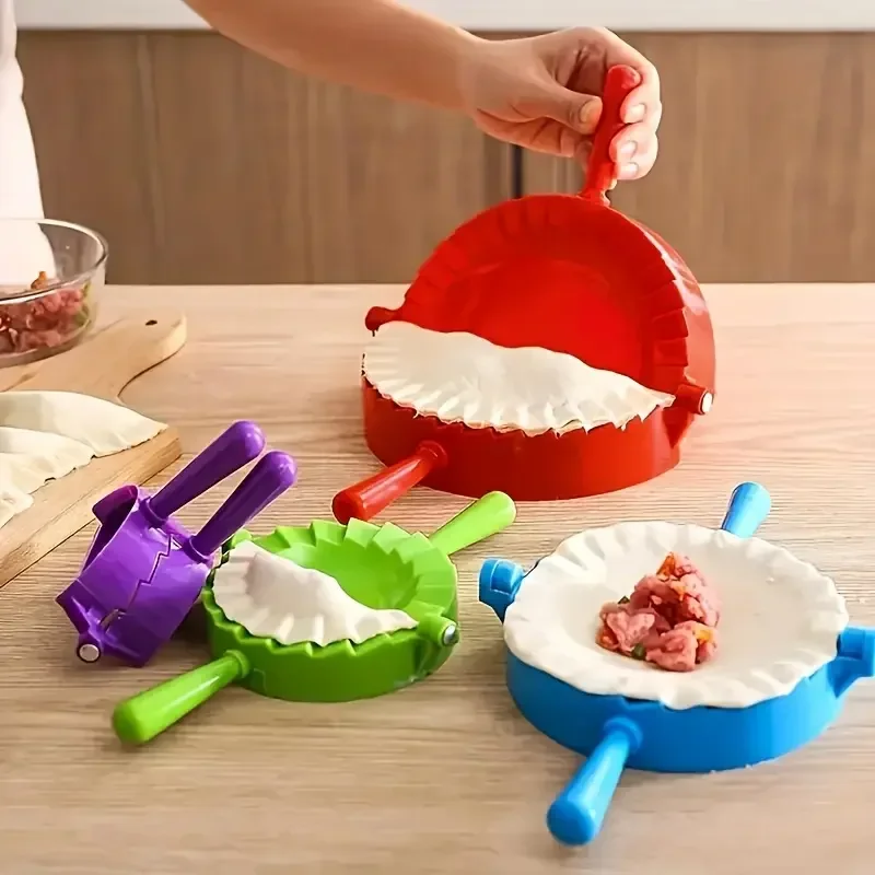 

Professional Dumpling Maker Mold-Ergonomic Handle Durable Plastic Multi-Color for Dumplings Cookies Pastry-Easy Use Kitchen Tool