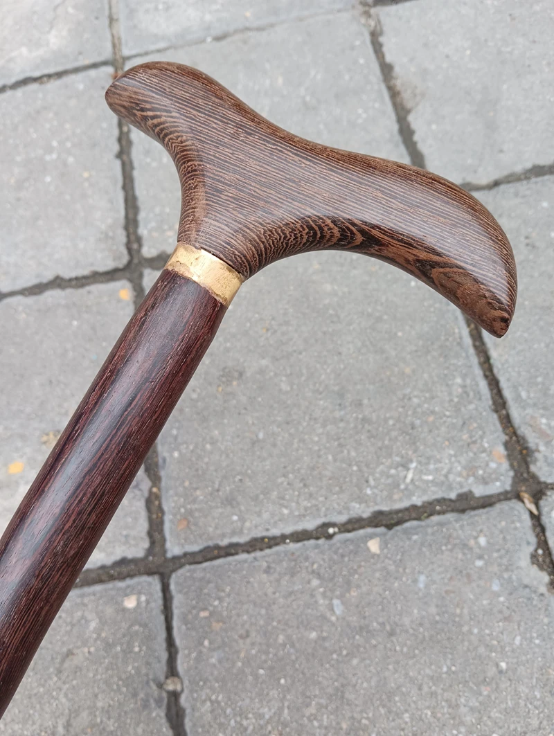 Excellent Sports Canes Wing Wood Hardwood Support Walking Stick Travel Cane Ironwood Strong 86cm Length