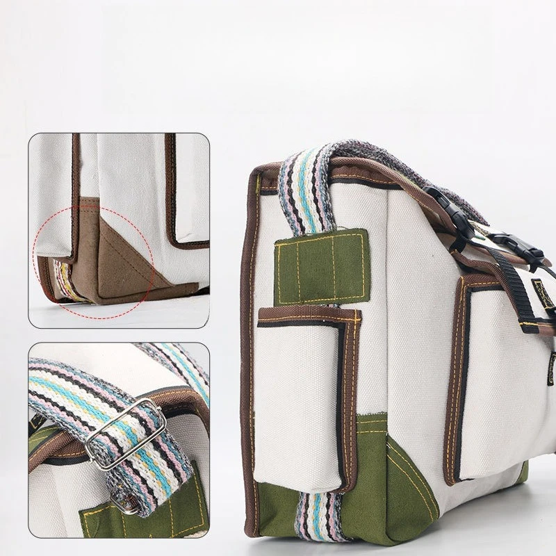 Thickened Electrician's Bag Toolkit Multifunctional Canvas Large Maintenance Wear-resistant Tool Bag