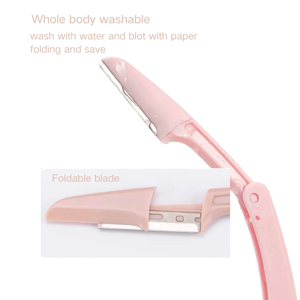 Cuchillos recortadores de cejas, maquinilla de afeitar facial portátil, removedor de vello, depilación de cejas, cortador, cuchillas de afeitar, herramientas de maquillaje