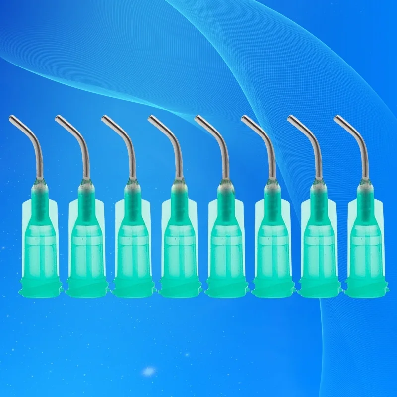 

‌ 18 г 0,5 дюйма 45 ° Дозирующие иглы из нержавеющей стали 100 шт. | Тпый наконечник, бесплатная доставка для вязких жидкостей/силиконоса ‌