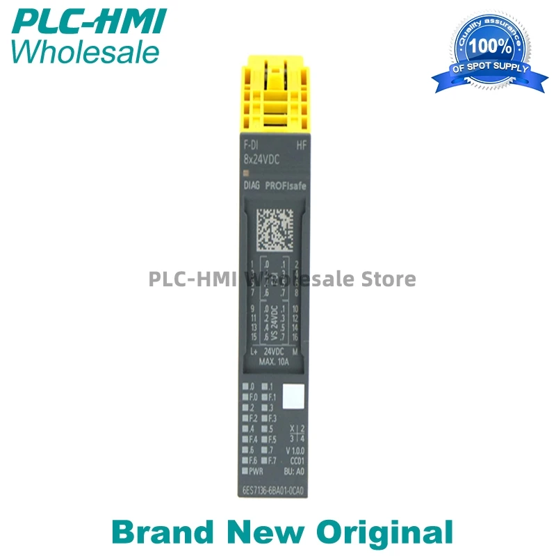 6ES7136-6BA01-0CA0 6ES71366BA010CA0 SIMATIC DP, electronic module for ET 200SP, F-DI 8x 24 V DC HF Original Brand New