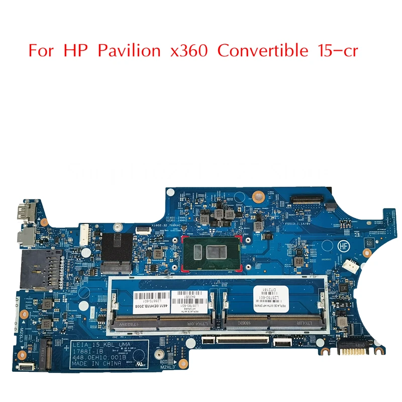 Motherboard usado para HP Pavilion x360 conversível 15-cr, L20844-601, 17881-1B com I7-8550U I5 I3 DDR4 UMA, 100% testado