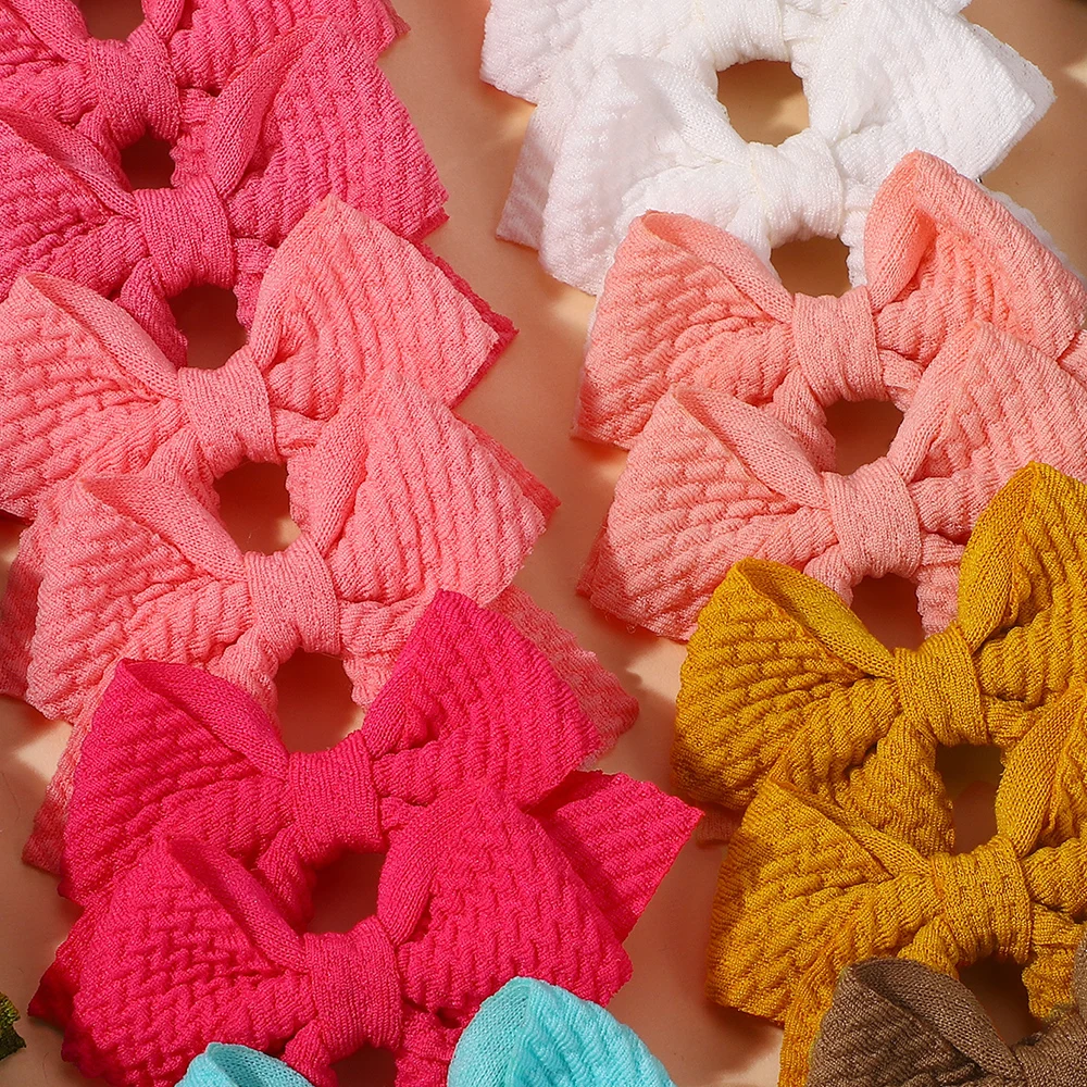 50 قطعة لون عشوائي جميل الشريط Bowknot مقاطع الشعر للأطفال اليدوية طفل الفتيات إكسسوارات الشعر بالجملة #2