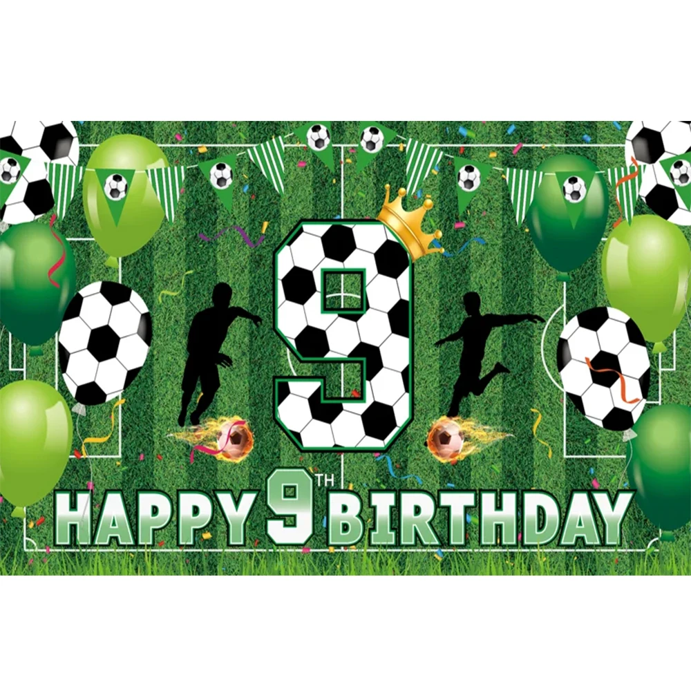 

Soccer Birthday Background Soccer Stadium Boys Birthday Party Decoration Photo Background Cake Table Banner Photography Props
