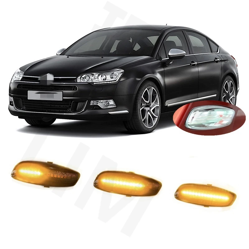 Voor Citroen C5 Iii MK3 Rd Td 2008 2009 2010 2011 2012 2013 2014 2015 Sequential Led Dynamische Side Marker signaal Turn Light Lamp