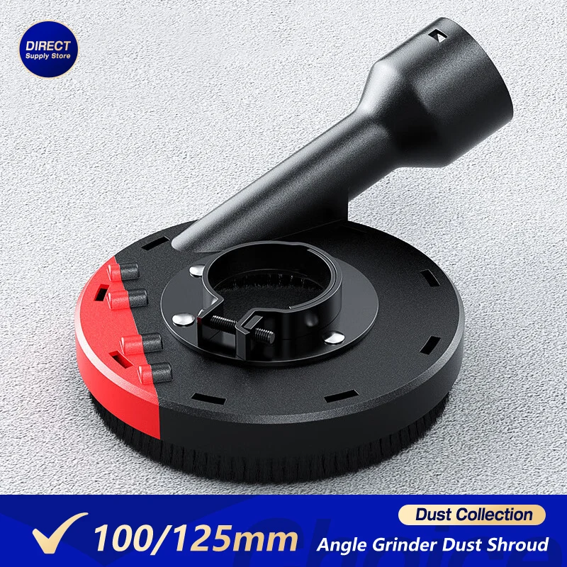 

Пылезащитный кожух для угловой шлифовальной машины, универсальный пылезащитный чехол для поверхностного шлифования, 100 насадок для шлифовальной машины 125 мм для сбора пыли, эффект шлифования