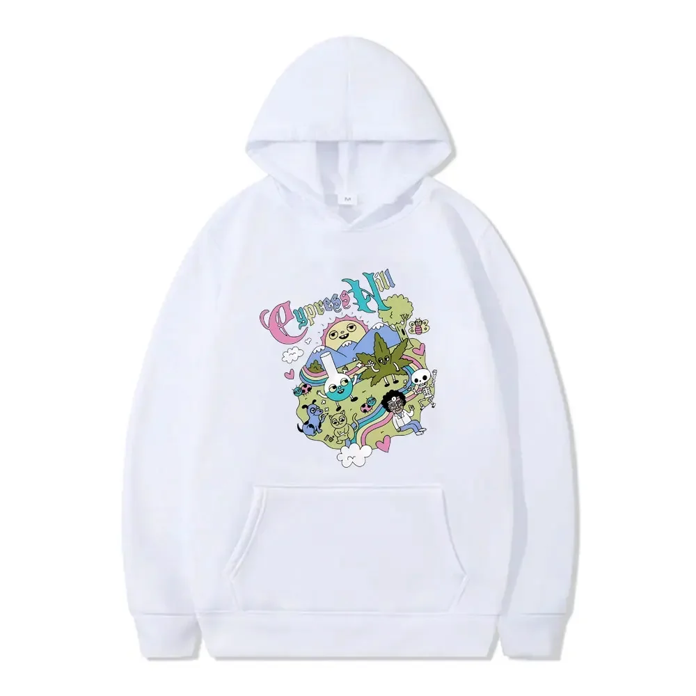 

Hot Sale Rapper Cypress Hill Cartoon Funny Style Print Hoodie Men Women Hip Hop Fashion Popular Pullover Male Vintage Hoodies