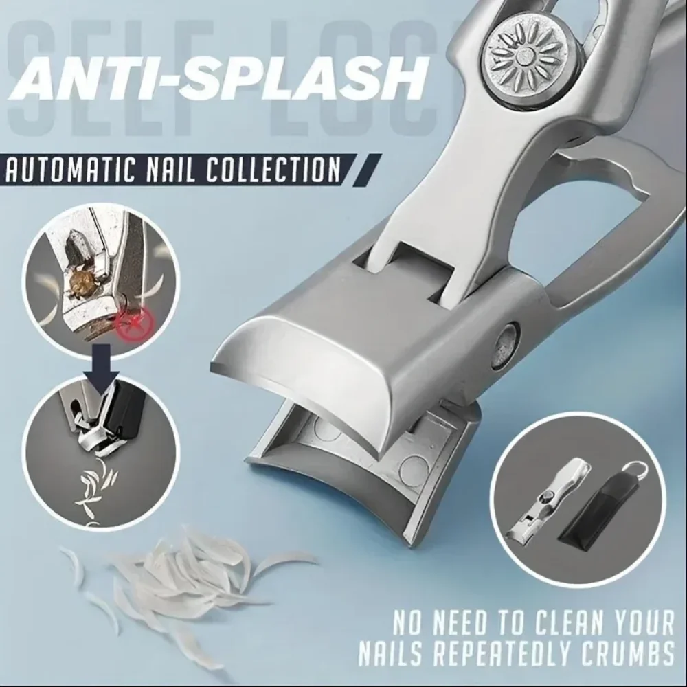 Durable Clipper For Thick Nails, Nail Clipper, Stainless Steel, Wide Jaw, Sharp And Durable For Thick And Long Fingernails
