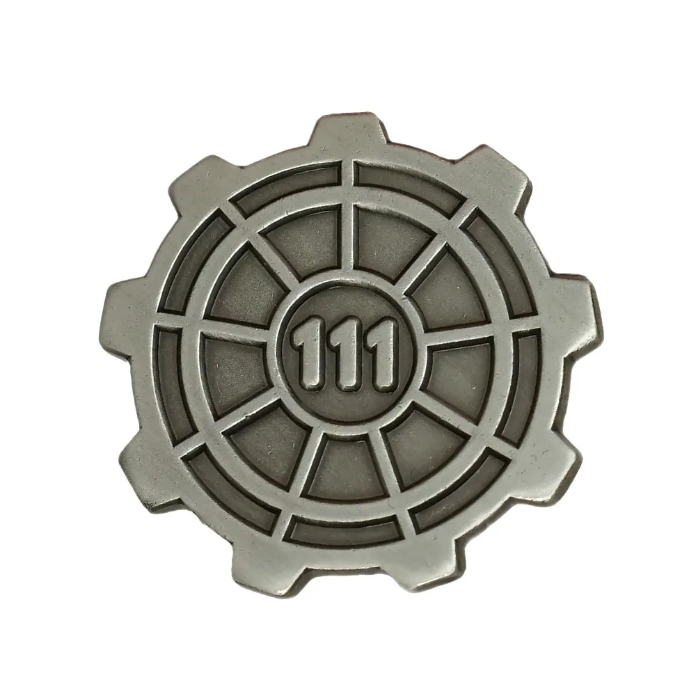 Post-Apokalyptischer Vault 111-Tür-Emaille-Pin, Wasteland-Spiel-Brosche, Vintage-Metall-Gear-Reversnadeln, Cosplay-Schmuck, Geschenk für G – Detail 5