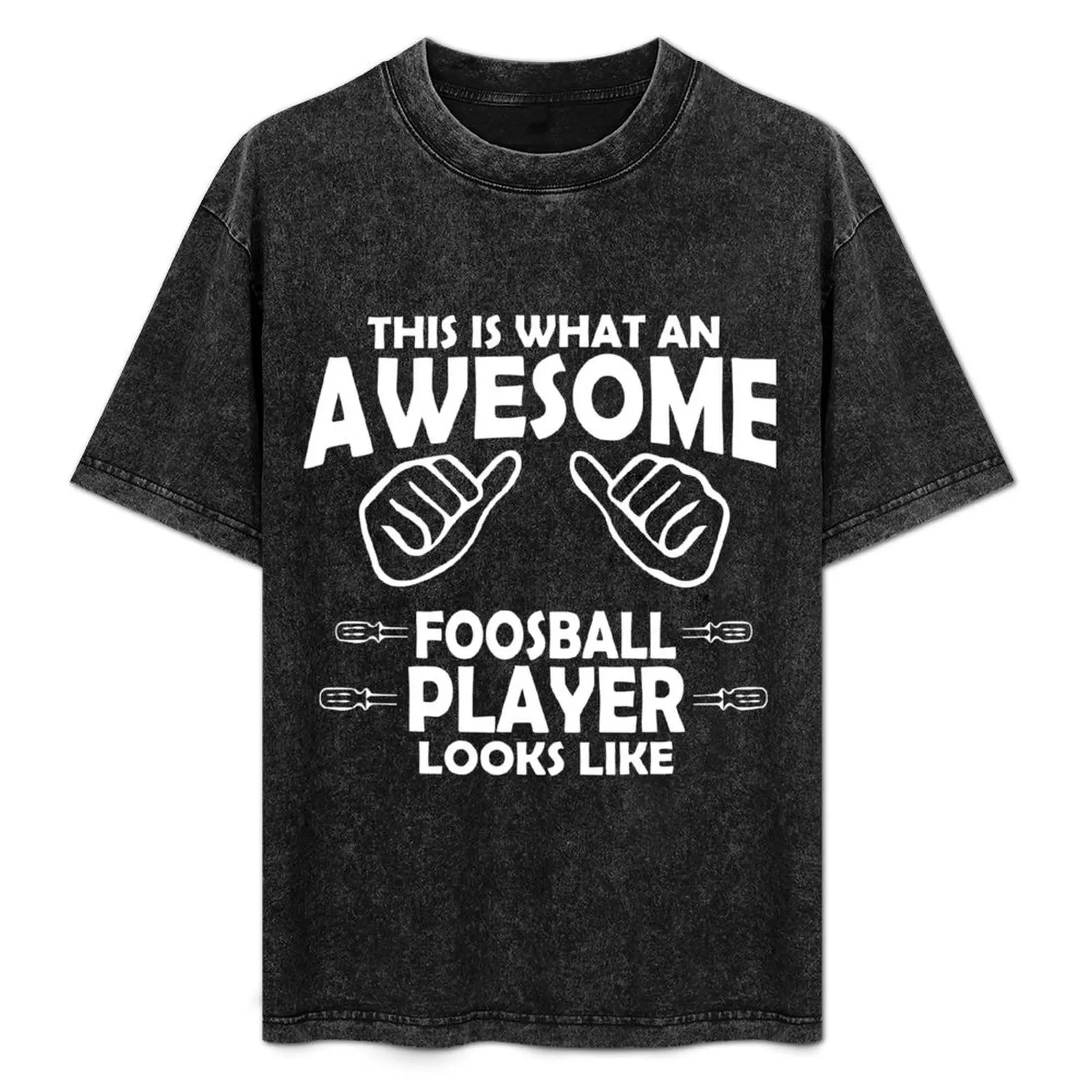 

Awesome Foosball Player T-Shirt Fashion Graphic Tee for Men