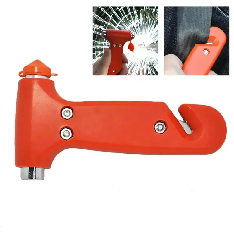 2 In 1 Car Emergency Safety Escape Hammer Seatbelt Cutter Glass Window Breaker Multifunctional Rescue Tool Auto Car Accessories