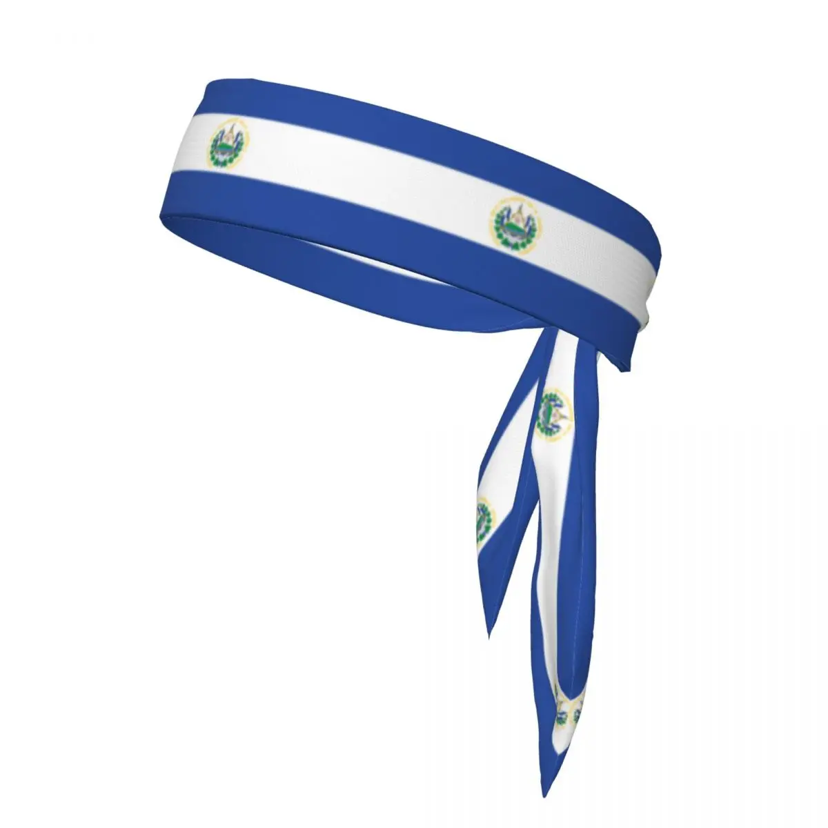 El Salvador Flag Sweatband Bandanas Hairband Head Tie Sports Headband Hair Accessories