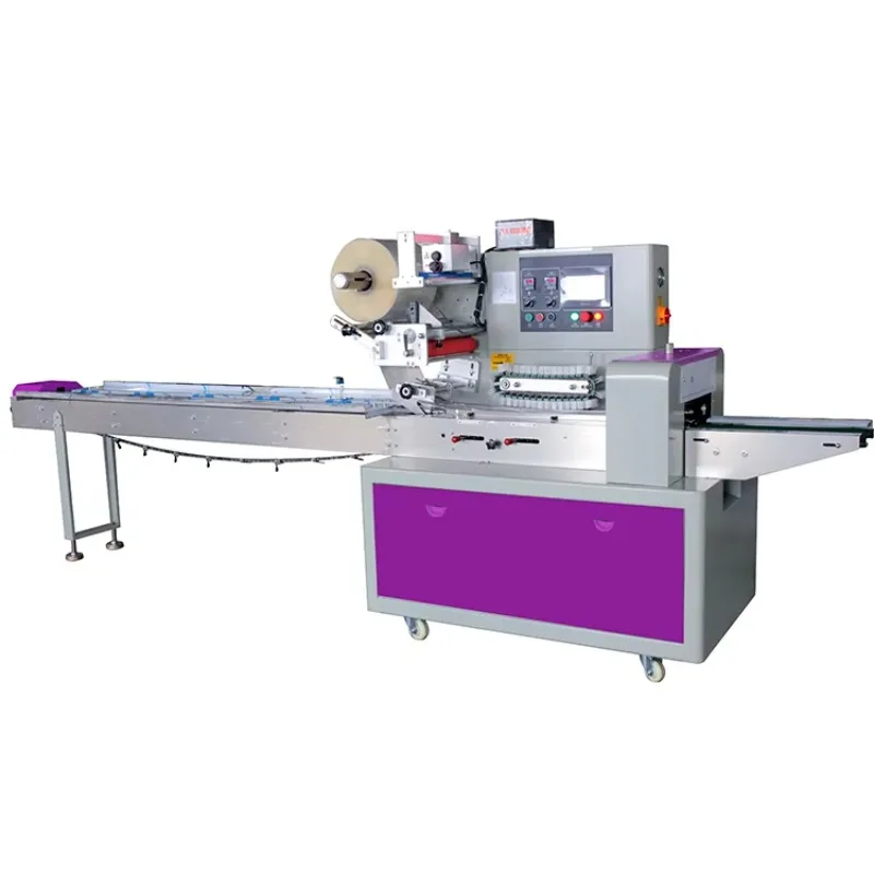 Chinesischer Top-Lieferant: Vollautomatische Pillow-Roll-Schokoriegel-Flowpack-Verpackungsmaschine