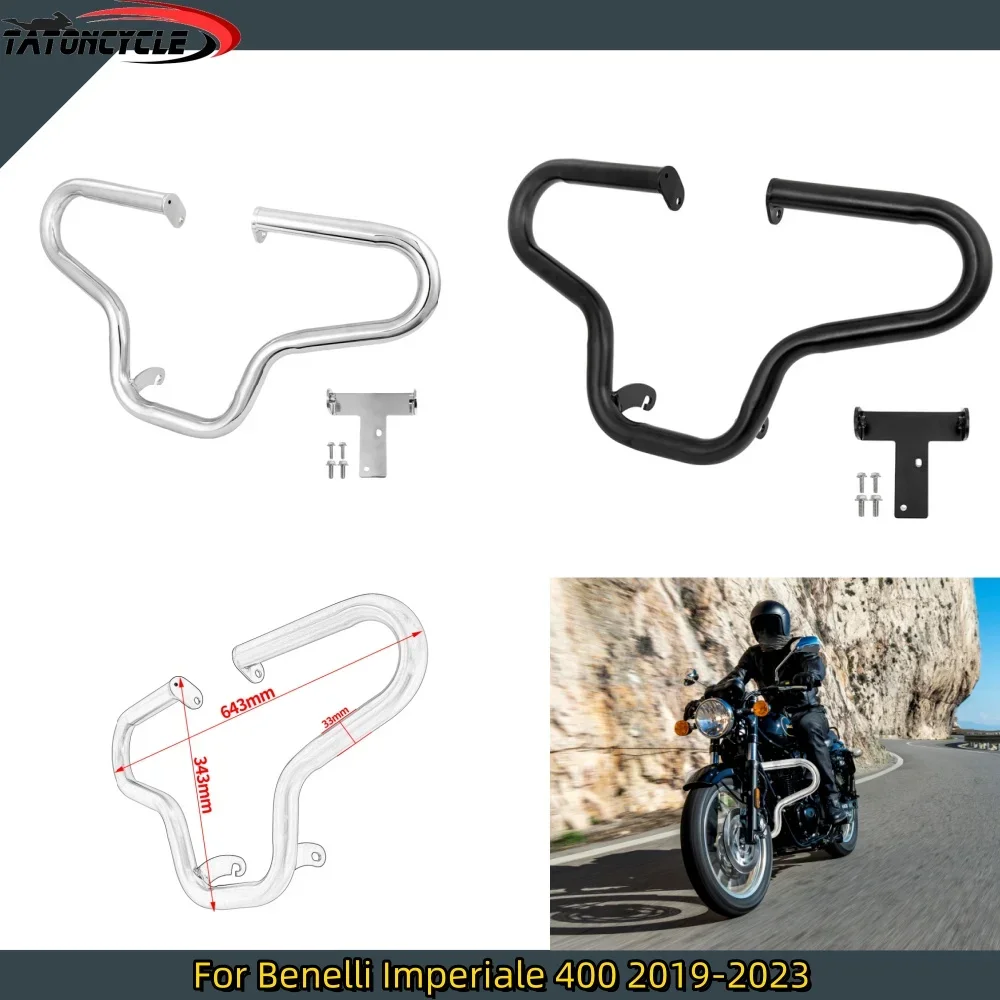 

Motorcycle Highway Crash Bar Front Engine Guard for Benelli Imperiale 400 2019 2020 2021 2022 Accessories Bars Bumper Protecto