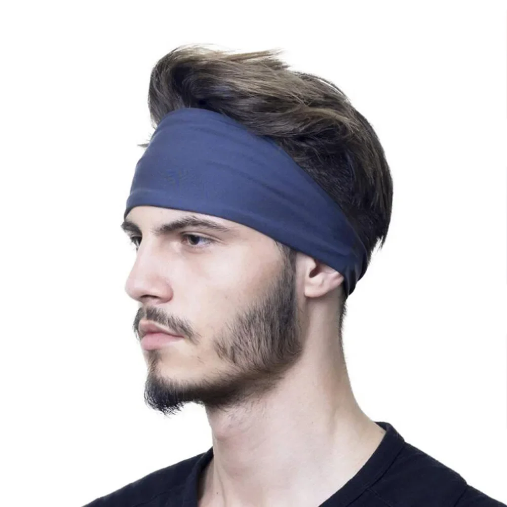 Sport Headband Fitness Sweat Bandage Head Hair Band Tennis Yoga Absorb Sweat Head Band Basketball Running Sweatband Women Men image 3
