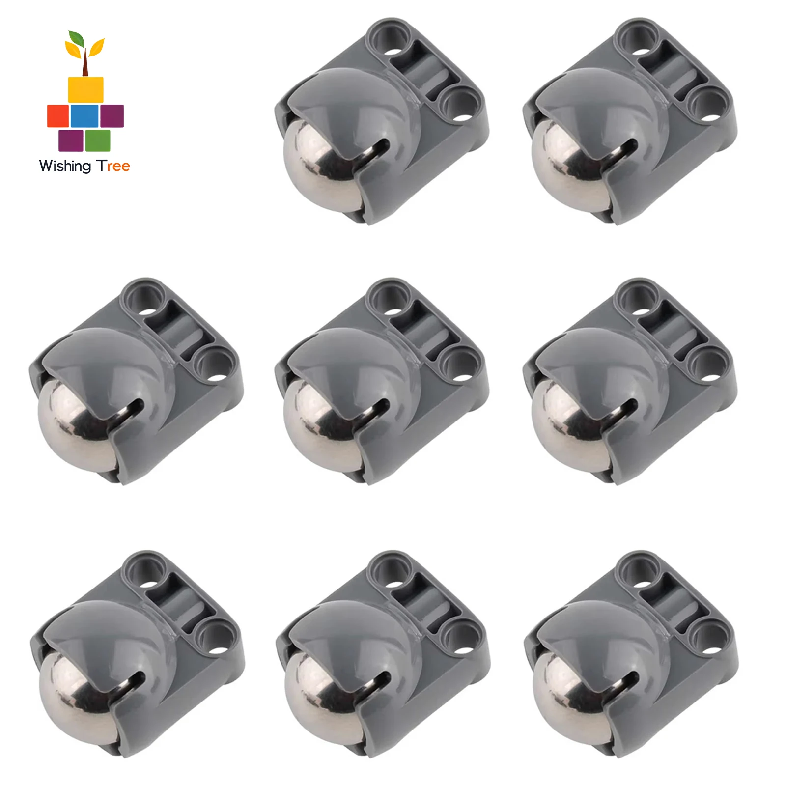 

8 шт. универсальных колес EV3 с шарикоподшипниками из нержавеющей стали 92911 BB607, совместимые с конструкторами MOC Robotics