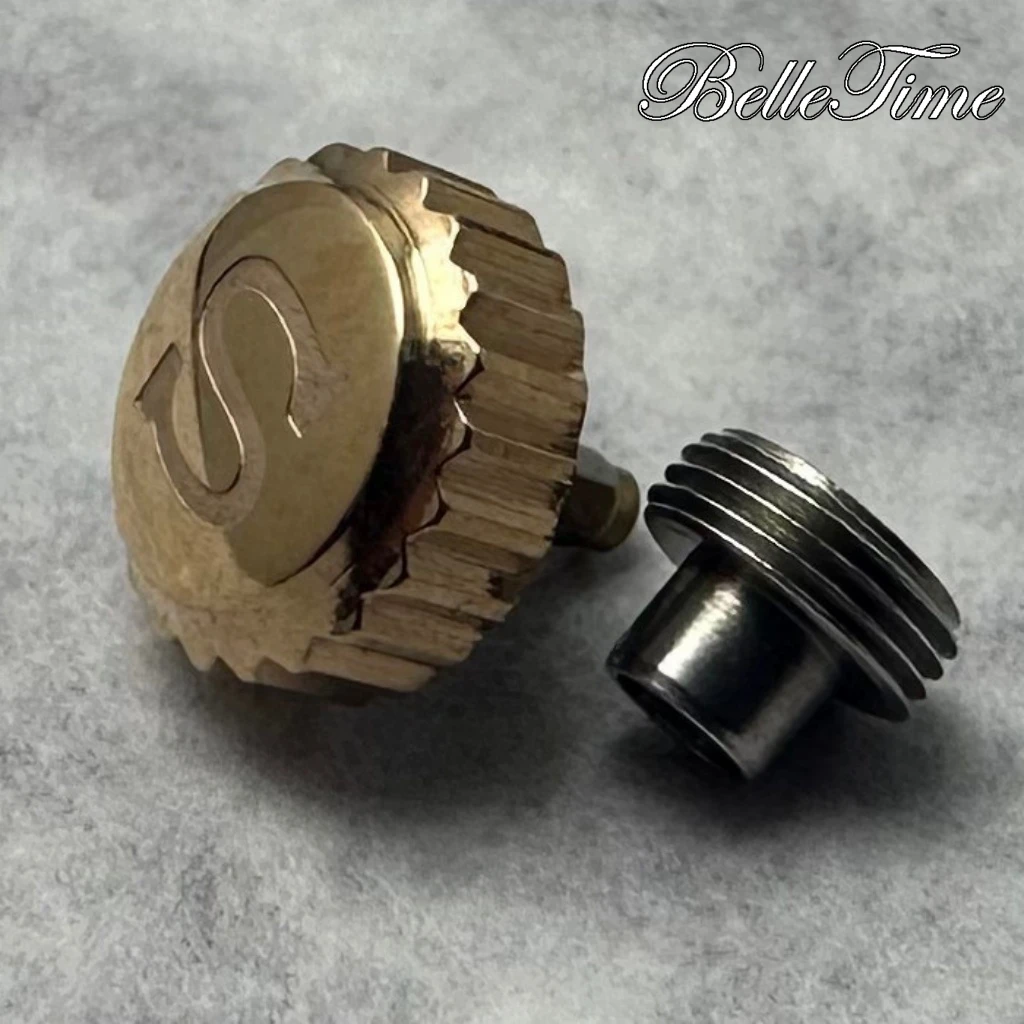 Hochwertige Uhrenteile Silber/Gold/Schwarz/Roségold Logo S Uhrenkrone und ohne S-Krone für NH34 NH35 NH36 Uhrwerk – Detail 8