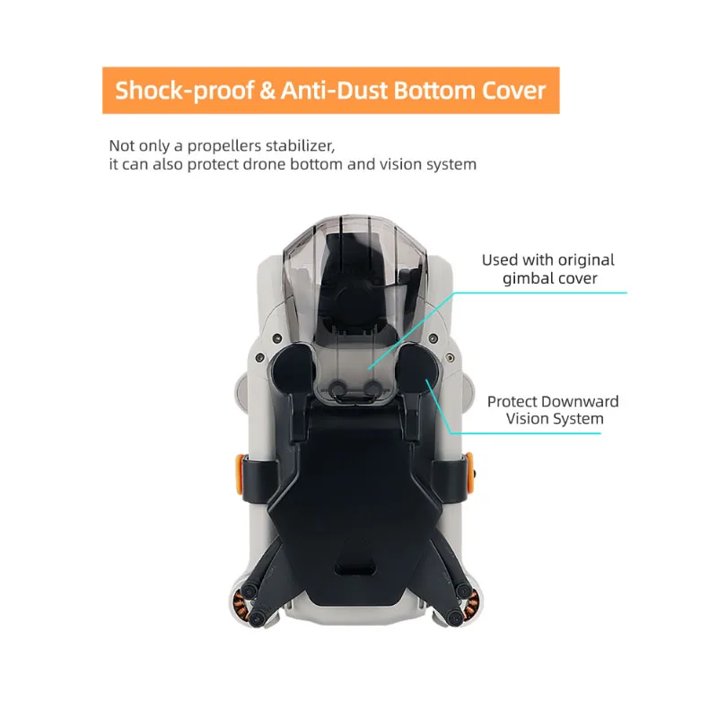 DJI 미니 3 프로용 프로펠러 하단 홀더, 날개 고정 안정기, 보호 소품 블레이드 스트랩, 미니 3 프로 드론 액세서리