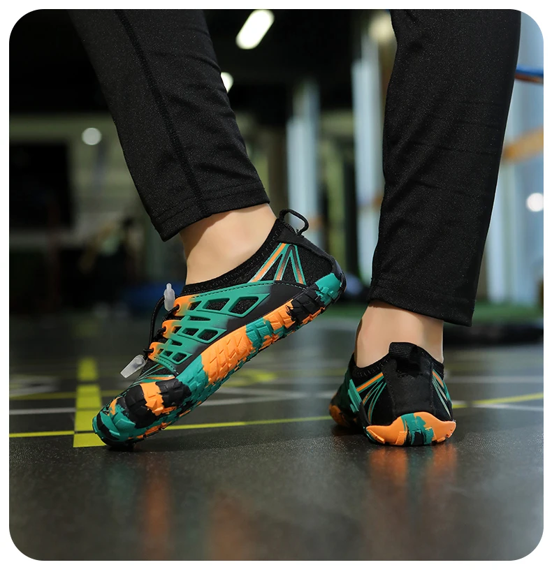 Kinder Schnell Trocknende Aqua Schuhe Kinder Wasser Schuhe Barfuß Fünf-Finger Waten Turnschuhe Jungen Mädchen Strand Schwimmen Schuhe – Detail 12