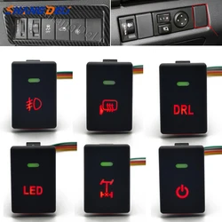 1PC for Isuzu D-MAX Auto LED DRL Light Car Front Fog Light Power Mirror Heated Push Button Switch Refitted Switch with Wire