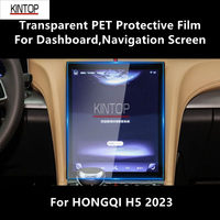 For HONGQI H5 2023 Dashboard&Navigation Screen Transparent PET Protective Film Anti-scratch Repair Film Accessories Refit