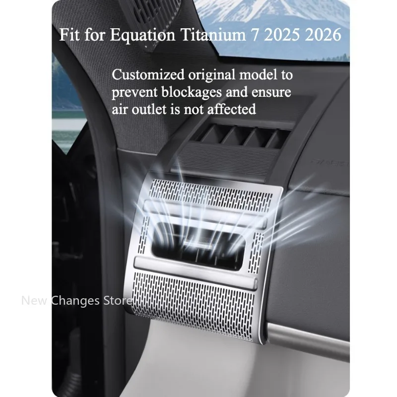 

Для BYD Equation Leopard Titanium 7, маски для выпуска воздуха, защитная крышка с обеих сторон приборной панели, принадлежности для салона автомобиля