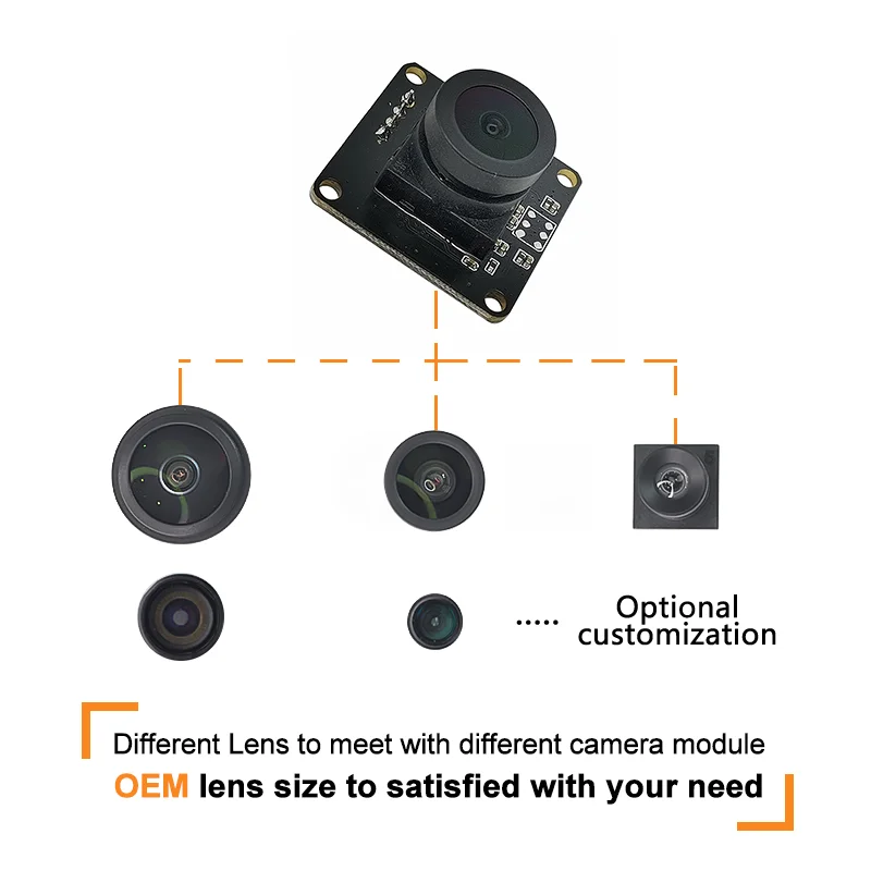Weitwinkel-Fisheye-Mikrofon, USB-Kameramodule, 1 MP, OV9732 CMOS-Kameramodul für intelligentes Türschloss