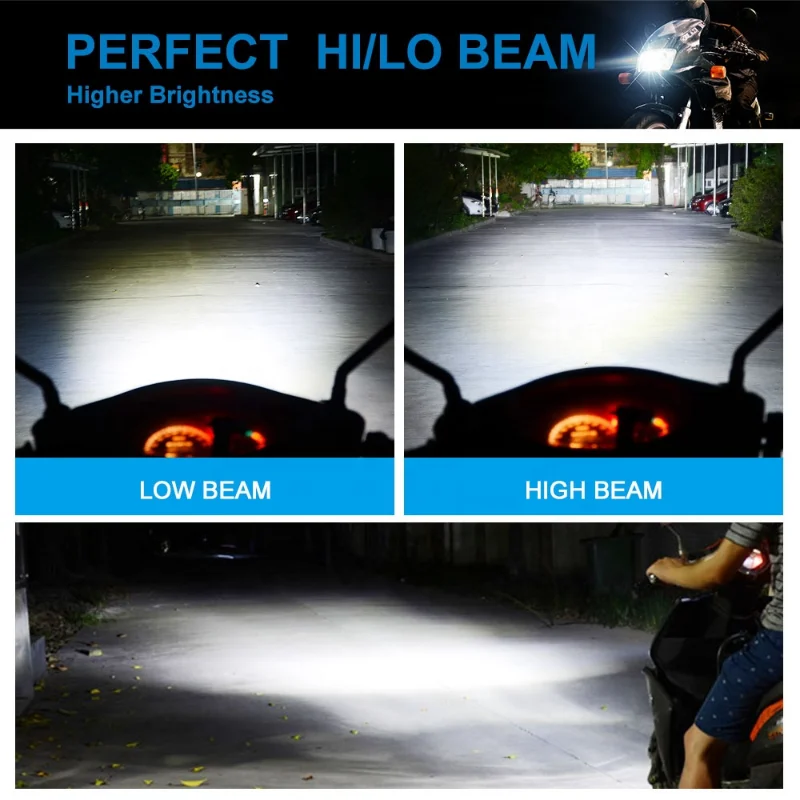 NAO Factory Price 40W 4000LM super bright M3MAX LED H4 motorcycle headlight  Auto Motorcycle H4 LED Headlight