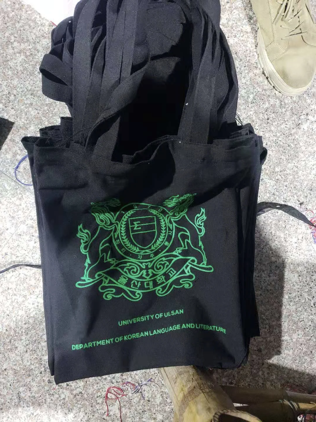 100pcs Hot Wholesale Print Your LogoEco Friendly Cotton Shopping Canvas Tote Bag with Custom Printed Logo