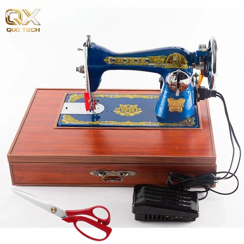 Old Style Household Electric Desktop and Portable Sewing Machine, Suitable for Both Thin and Thick Applications